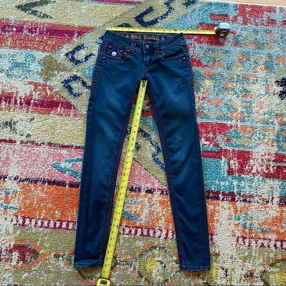 Rock Revival Jen Dark Wash Skinny Jeans - Picture 13 of 14